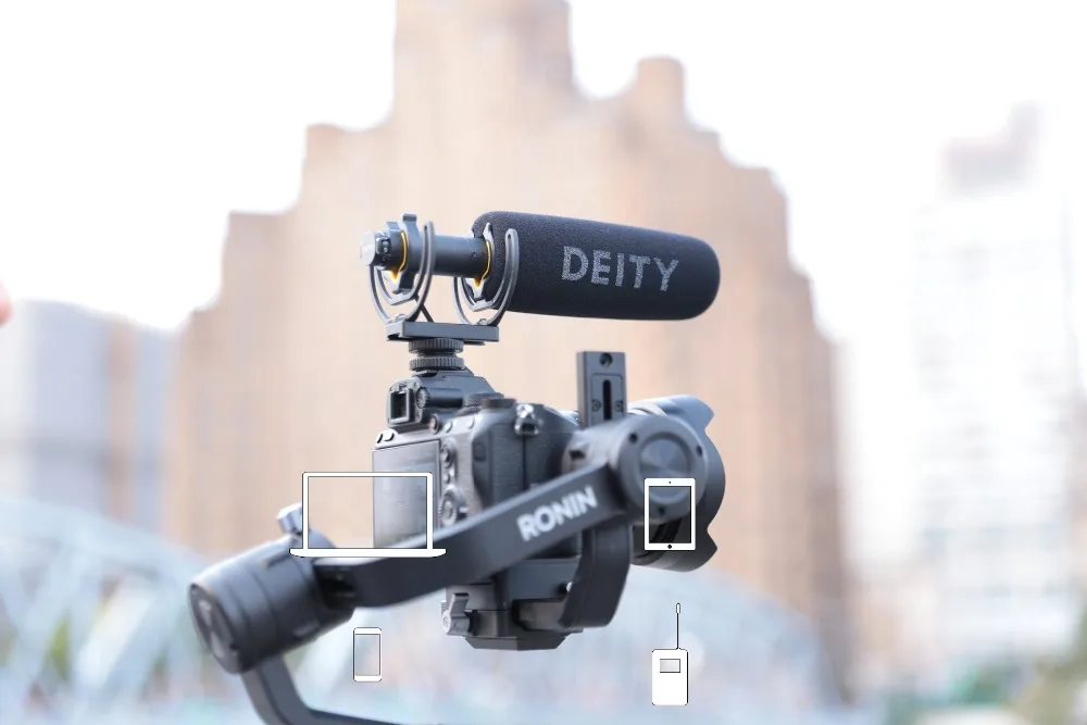 Deity V-Mic D3 Pro направленный микрофон для iPhone XS Android смартфон планшет DSLR на ноутбук с камерой ПК компьютер аудио видео микрофон