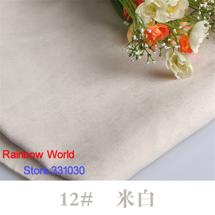 Кремовая ткань из замши и ворса 1 метр для дивана подушки одежда пальто шляпа