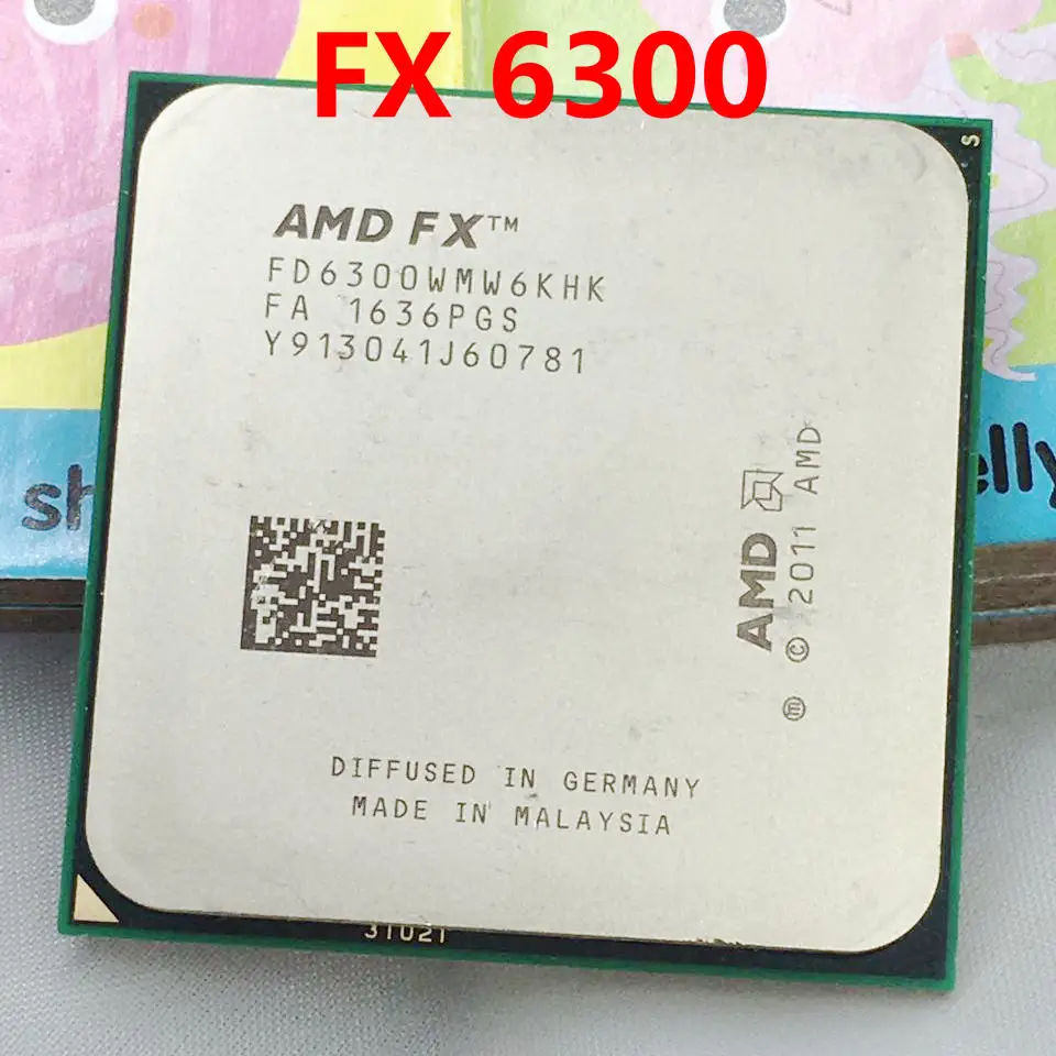 FX6300 AM3+ 3,5 GHz 8MB процессор FX серийный поцарапанный кусочки FX-6300