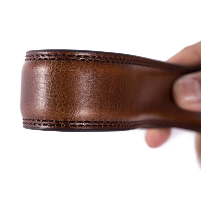 2019 высокое качество натуральная кожа мужской модный Повседневный Классический