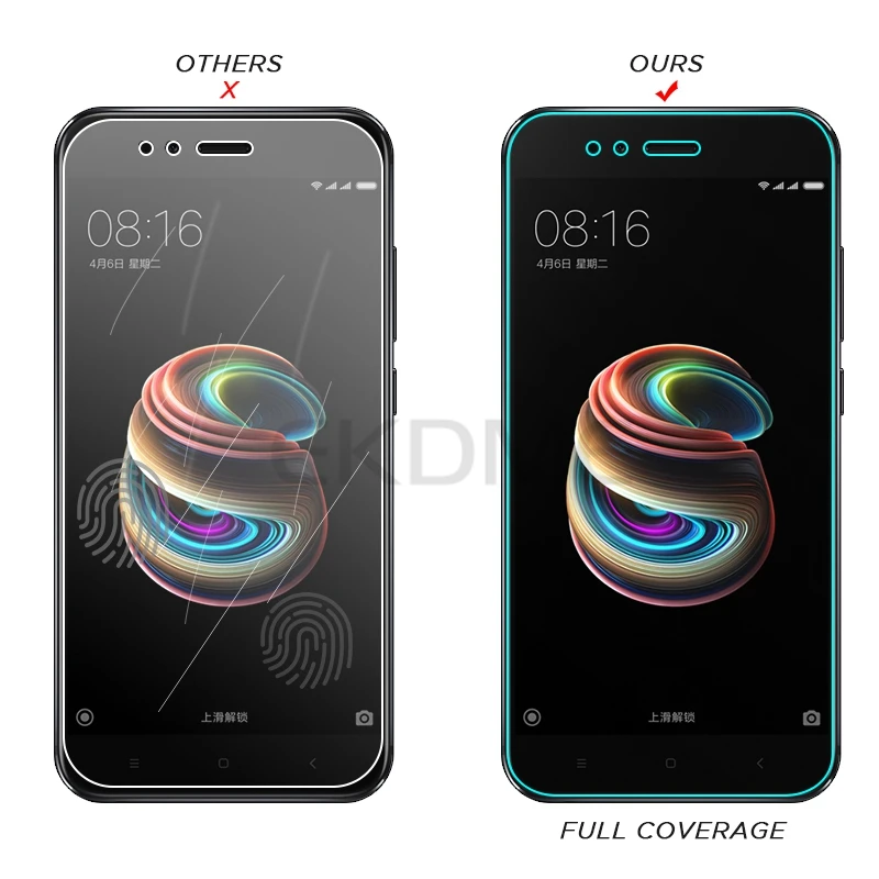 Защитное стекло для экрана Xiaomi A1 A2 Mi5X Mi6X защитное закаленное Mi ультратонкая
