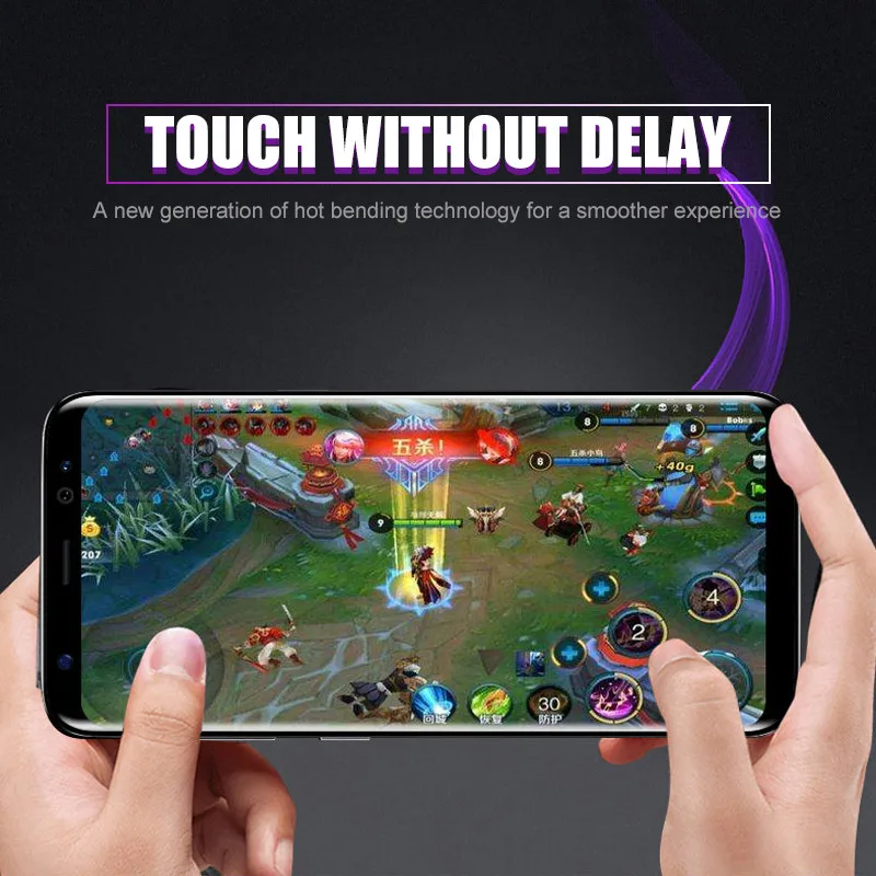 20D изогнутое закаленное стекло для Samsung Galaxy S9 S8 Plus Note 8 9 Защитная пленка экрана A6 A8