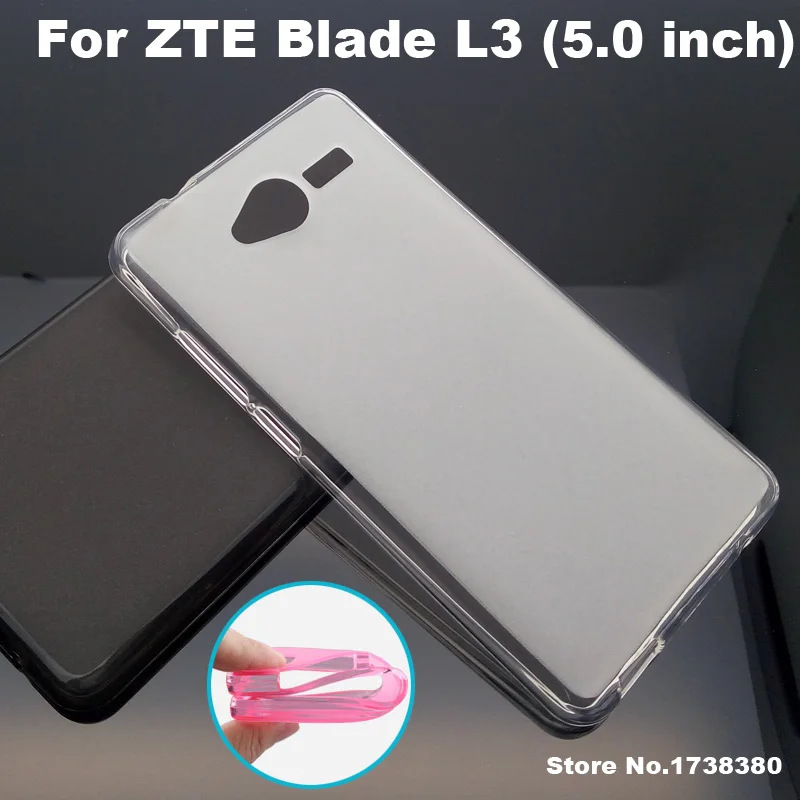 Чехол для ZTE Blade L3 4 цвета матовый из ТПУ мягкий чехол телефона задняя крышка (5 0