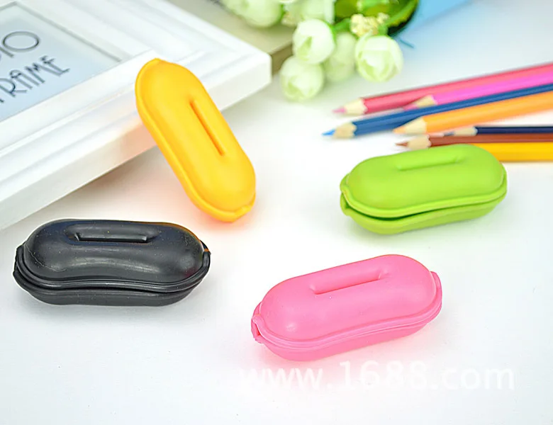 100 шт Красочные арахиса форма наушников Кабельные Winder вкладыши линия намотка