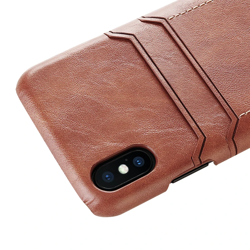 Suntaiho luxury Pu Leather Phone Case for iPhone XS Max XR 7 plus 8 plus X Wallet Photo Retro Cover With Card Pocket Gags Fundas