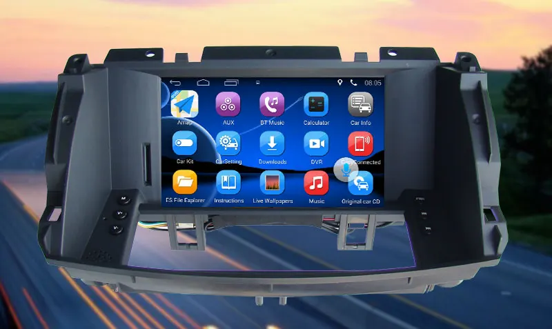 Обновленный Android 7,1 Автомобильный мультимедийный плеер подходит для Renault Koleos Автомобильный gps навигатор WiFi зеркало-Ссылка Bluetooth