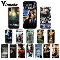yinuoda tv series prison break silicone soft tpu black phone case for iphone 13 5 5sx 6 7 7plus 8 8plus x xs max xr
