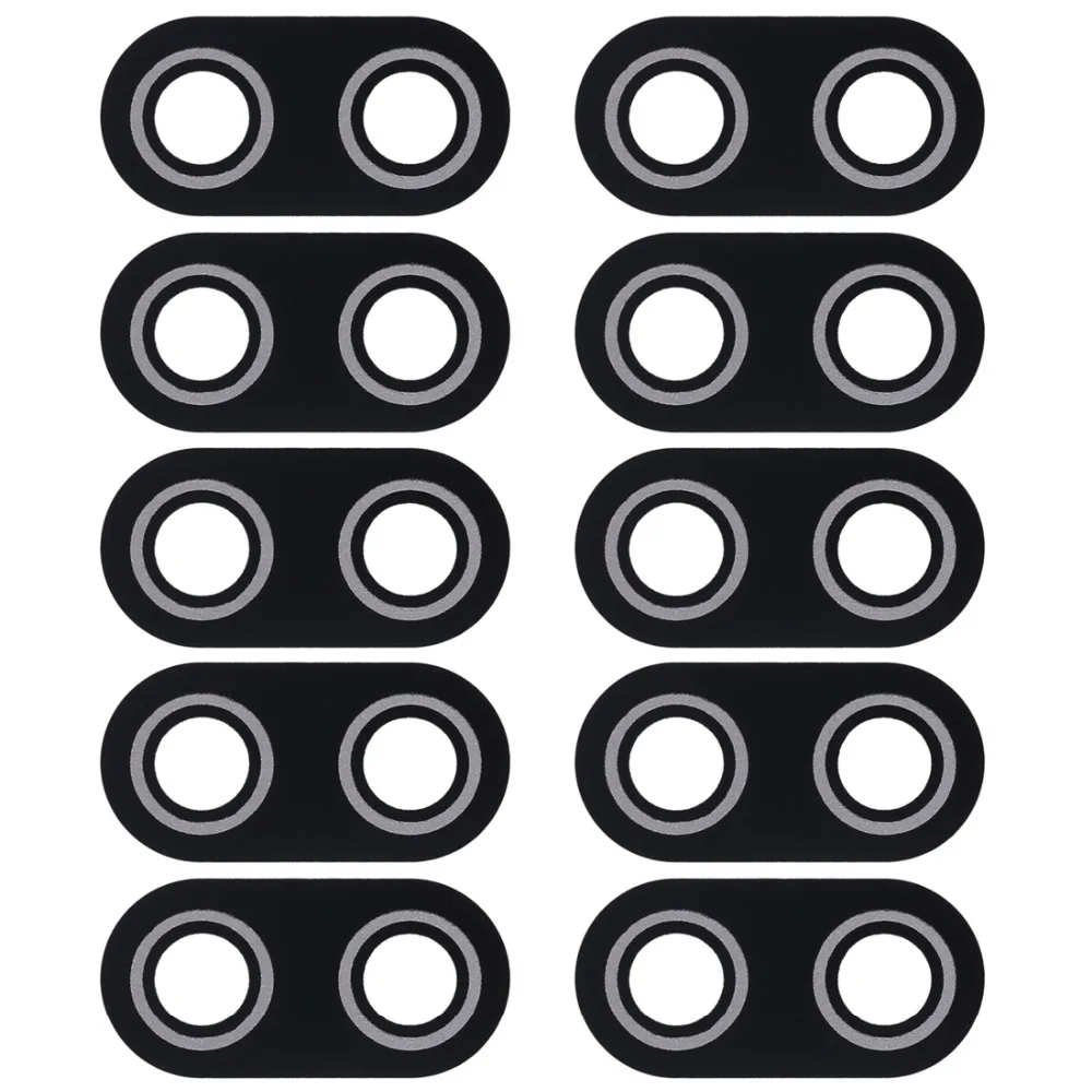 10 PCS Back Camera Lens Cover for Asus ZenFone Max Plus(M1) X018DC Pegasus 4s ZB570TL 5.7 inch (Black) | Мобильные телефоны и