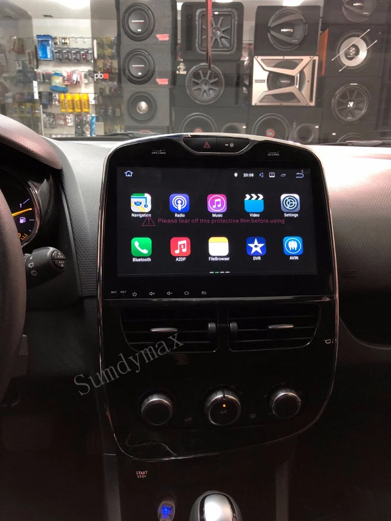 Sumdymax 4 Гб ОЗУ 64 ПЗУ 10 1 "Android 0 автомобильный аудио dvd плеер для Renault Clio GPS радио