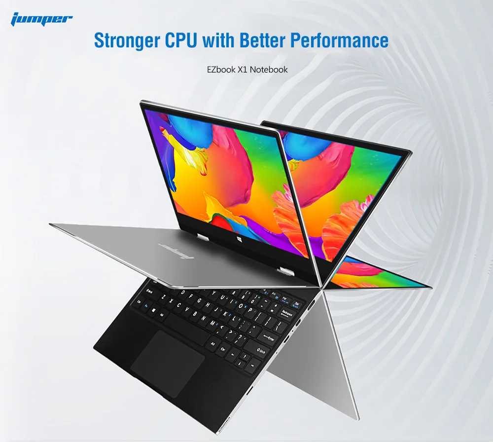 Джемпер EZbook X1 ноутбук 11 6 ''Тетрадь Windows 10 Intel Celeron Apollo Lake N3350 Dual Core 2 4 ГГц Гб DDR3L 128 GB
