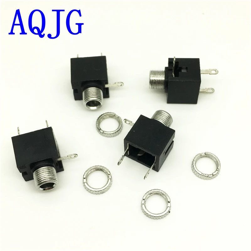 

10Pcs Good Quality 3.5mm Female Audio Connector 3 Pin DIP Headphone Jack Socket Mono Channel PJ-301M PJ301M AJQG