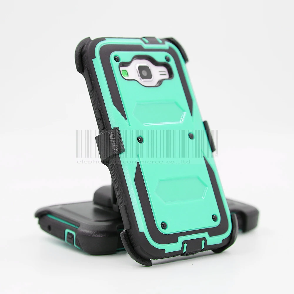 Армированный гибридный жесткий чехол кобура с зажимом для ремня Samsung Galaxy Core Prime/J3