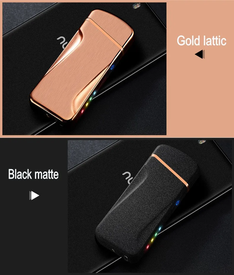 Новейшая двойная дуговая Зажигалка плазменная электронная USB Зажигалка для сигарного курения ветрозащитная перезаряжаемая Зажигалка для сигарет табачная трубка