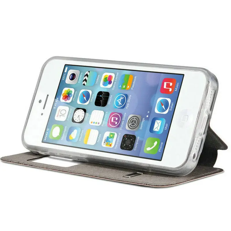 Чехол с откидной крышкой для iphone 5 SE 4 0 дюйма умный скользящий ответ на переднее