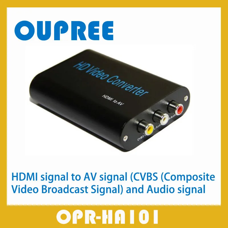 OPR-HA101 HD видео преобразователь в AV TV с преобразователем разъема RCA камера HDMI av |