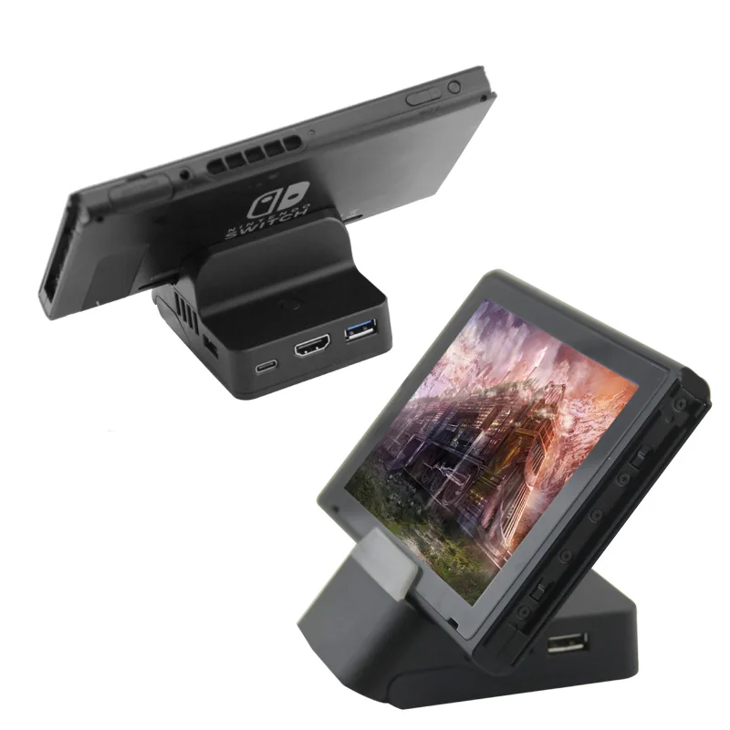 HFES регулируемый портативный USB C Тип USB3.0 USB2.0 зарядная док-станция с ТВ HDMI 4K функция