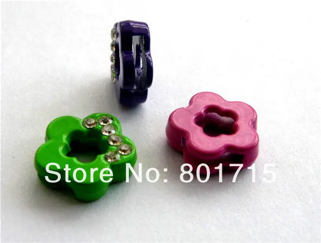 Подходит для 8 мм браслета petcollar брелок ключей ювелирные изделия окрашенные цветы