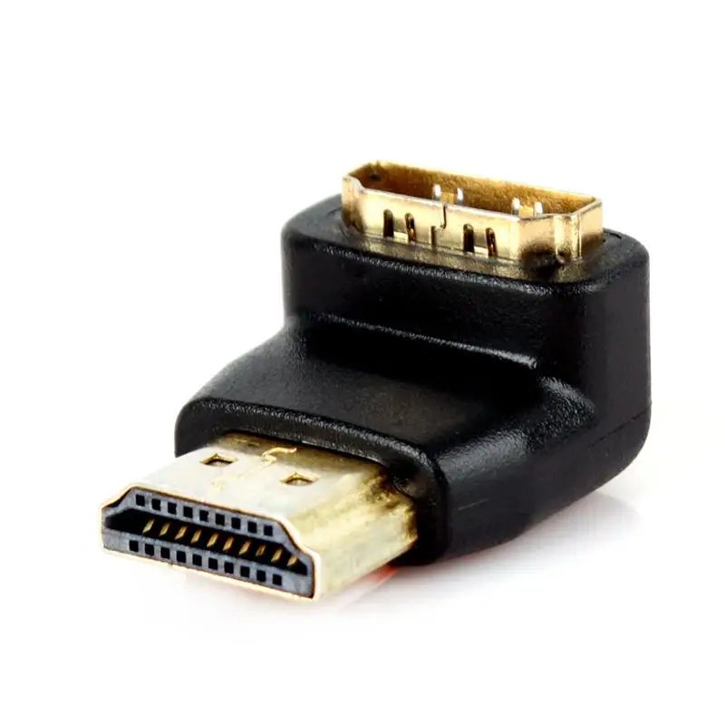2x HDMI Мужской к Женский 90 градусов адаптер преобразователь удлинитель для 1080 P HD