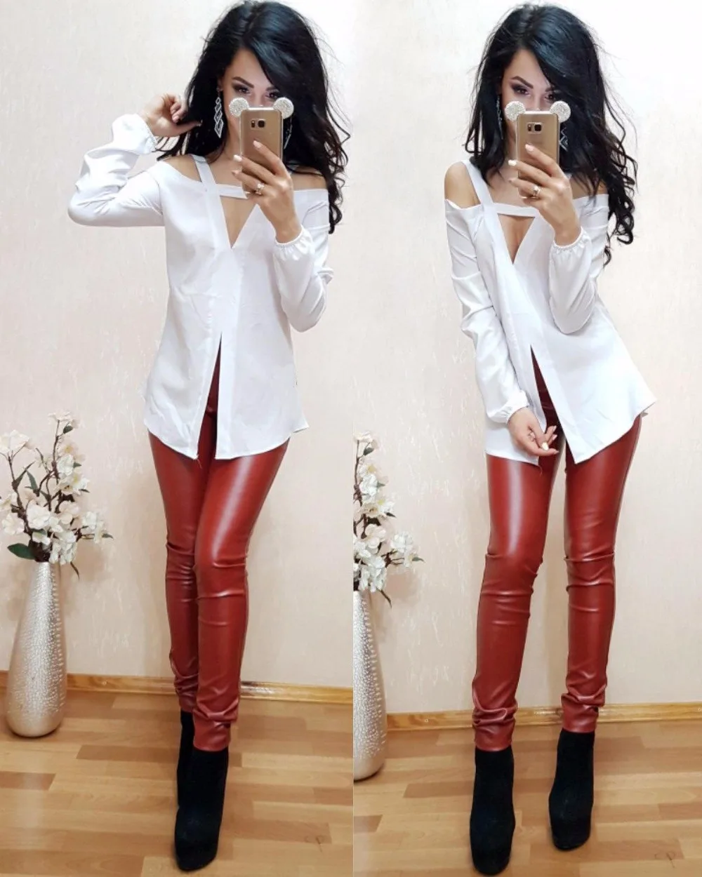 2017 spring autumn women sexy fashion deep V collar shirt blue stripes white long sleeves strapless casual comfortable blouse |