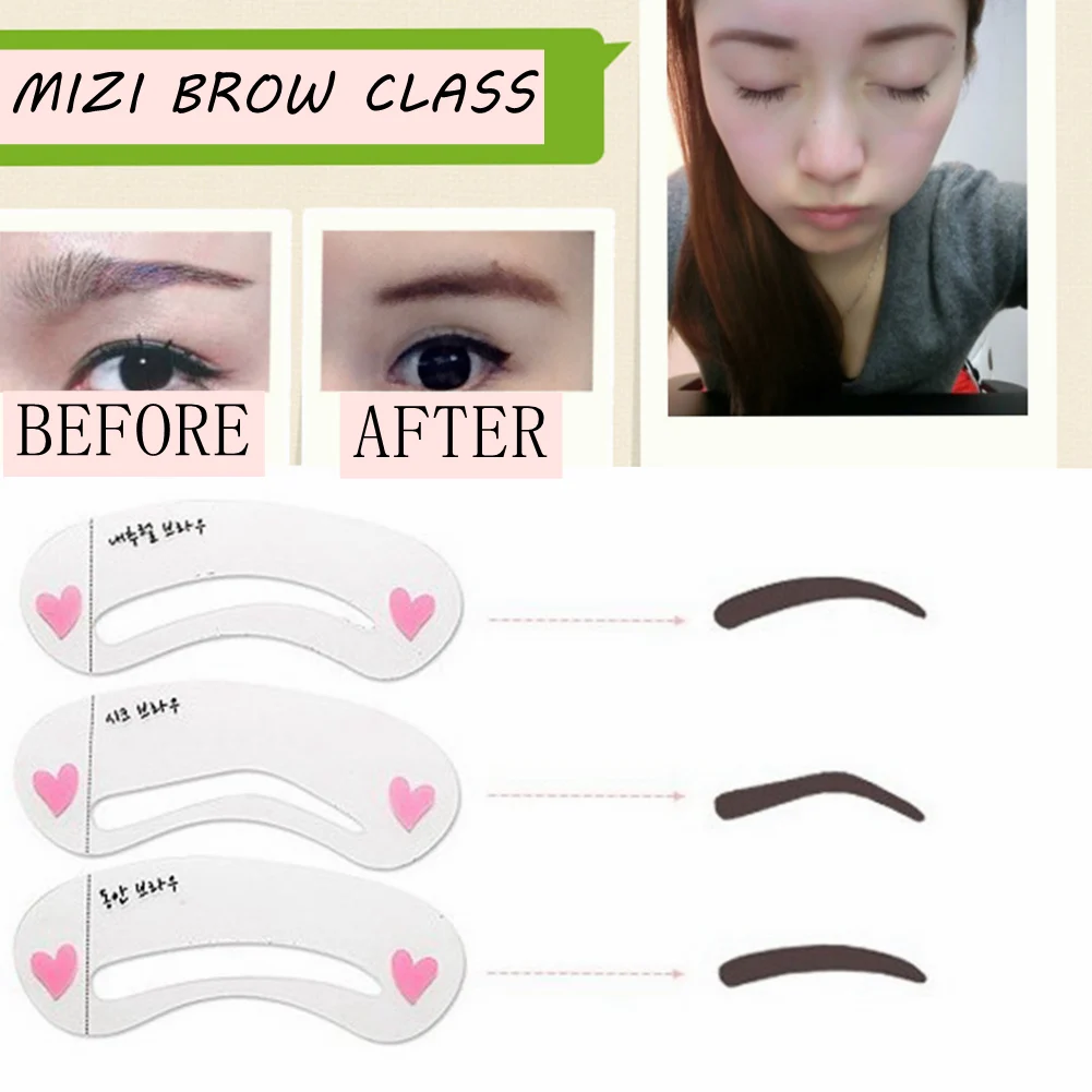 3 вида стилей/набор многоразовые трафареты для ухода набор формирования Сделай