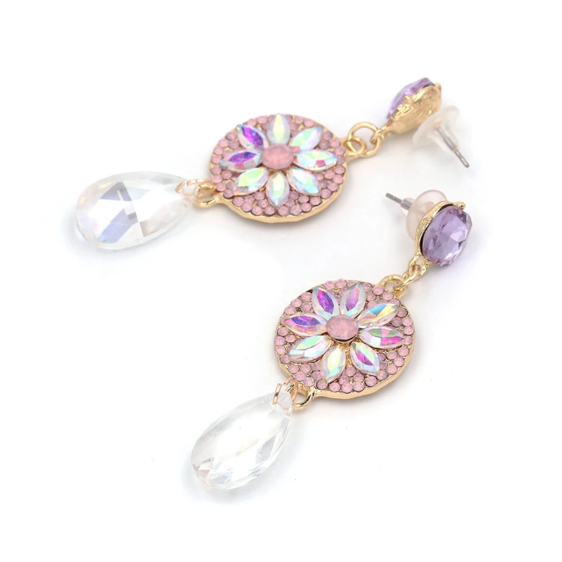 JURAN Bohemian Bijoux блестящие Роскошные Висячие серьги оптовая продажа Разноцветные
