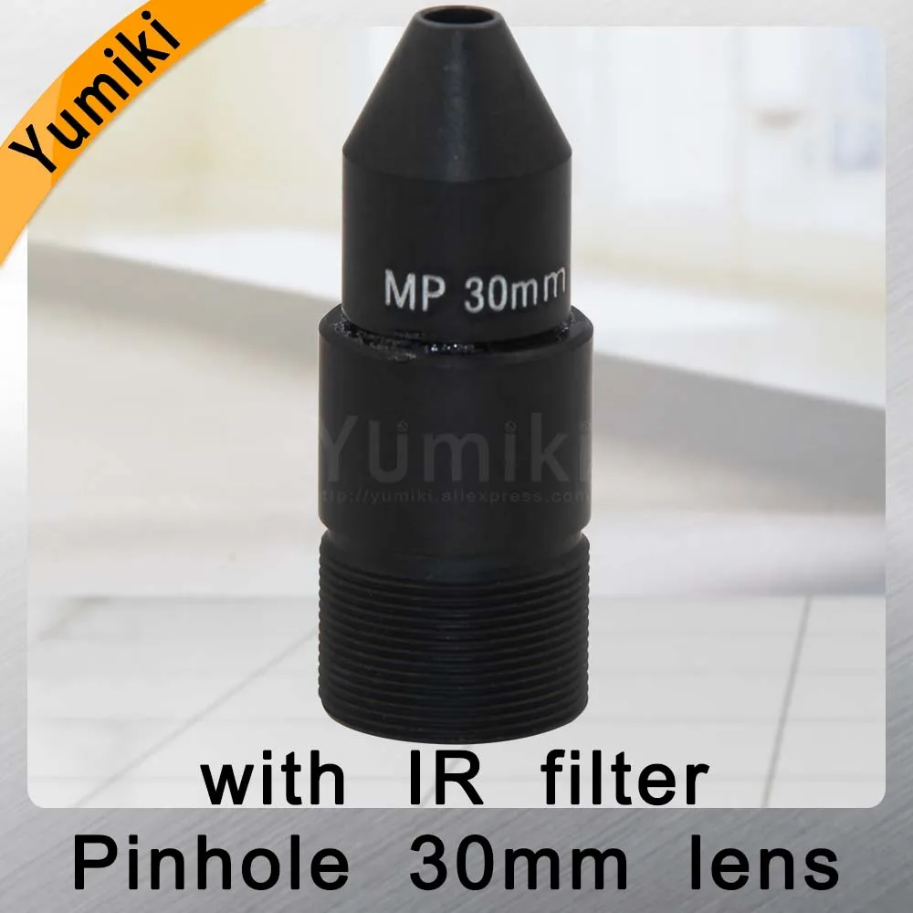 Yumiki HD CCTV Объектив Pinhole 30 мм M12 * 0 5 Mount 1/1/2 &quotF1.6 9 6 градусов для камер видеонаблюдения