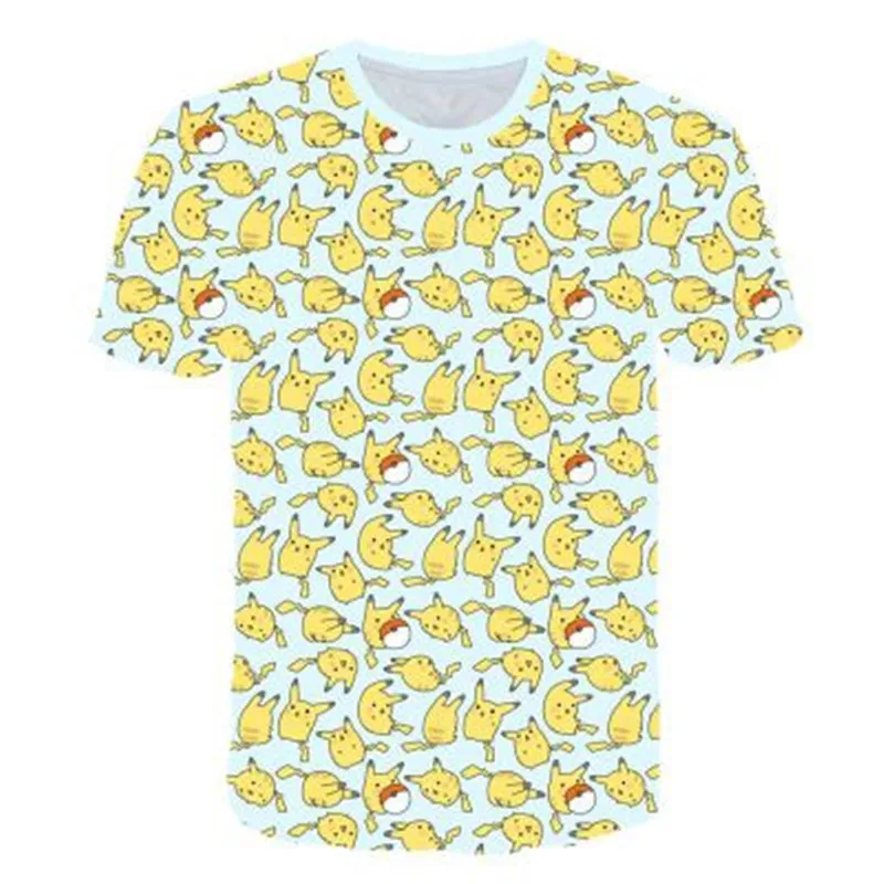 TS4118 New Movie Detective Pokemon Pikachu T shirt 3D Printed Children T-shirts Summer Tshirts Fashion Anime Cartoon Kids Clothes - Цвет: TS4118