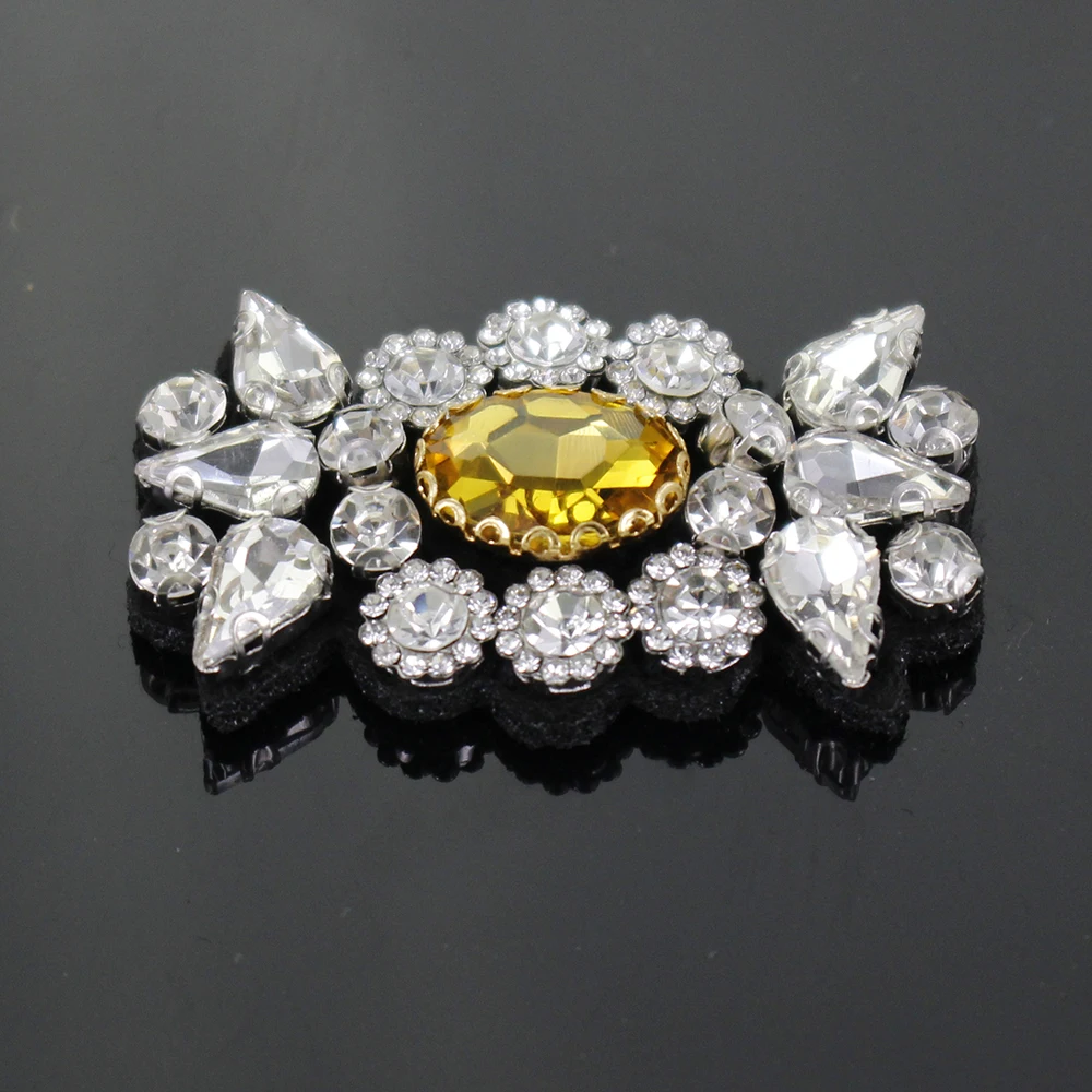 3D Стразы ручной работы нашивки из бисера в виде короны нашивка снежинки для