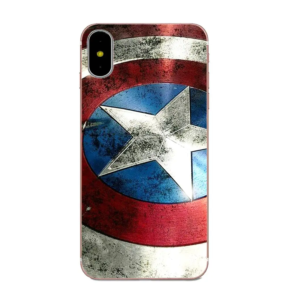Diy Painted Beautiful Phone Case Captain America Shield For Xiaomi Redmi Note 2 3 3S 4 4A 4X 5 5A 6 6A Pro Plus | Мобильные телефоны