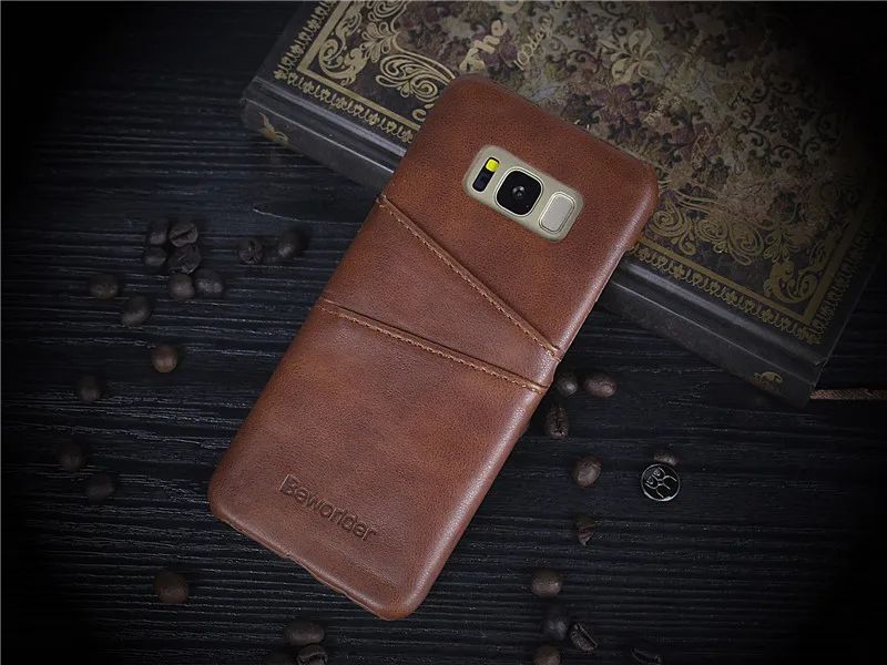 Чехол Beworlder для Samsung Galaxy S8 Plus винтажные чехлы с отделением карт задняя крышка из