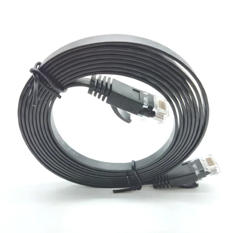 Плоский CAT 6 RJ45 сети патч кабель Ethernet для модема маршрутизатор локальной Разъем 50