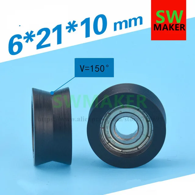 Пластиковый пакет с нейлоновым покрытием 6*21*10 V groove шкив подшипника раздвижные