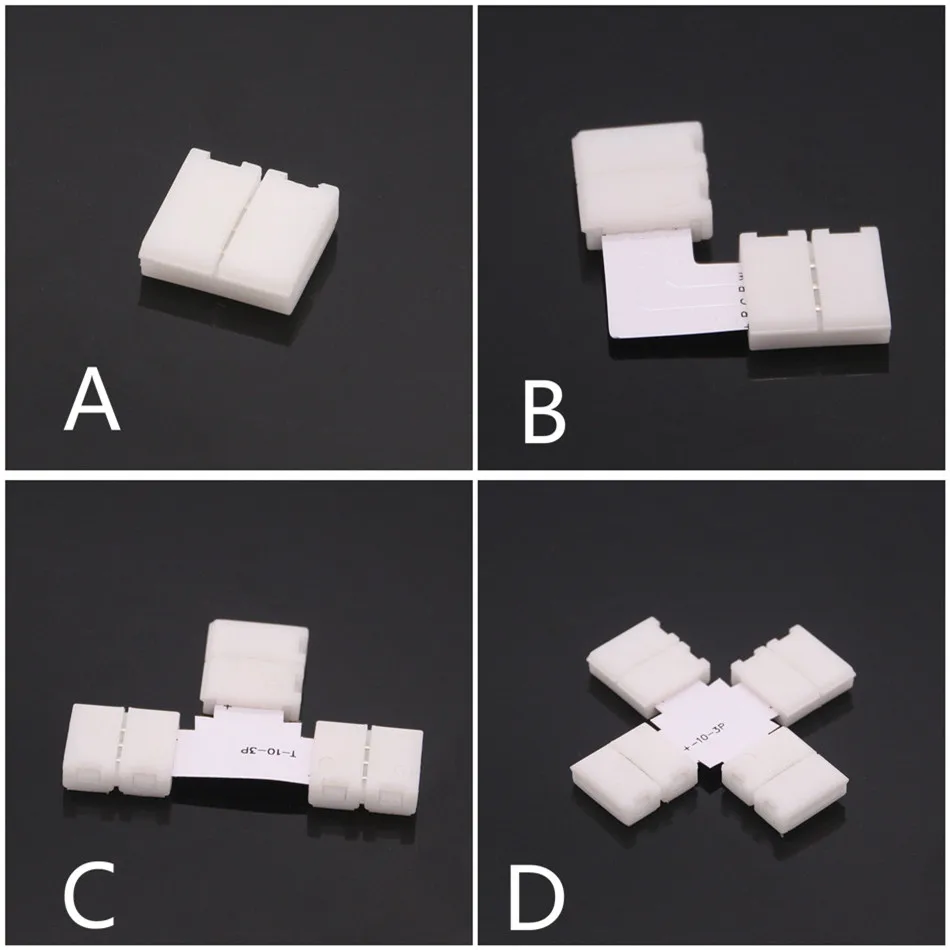 BEILAI 10 шт 3pin мм Светодиодная лента контроллер бесплатная сварка для SMD 5050 2811 2812B IC