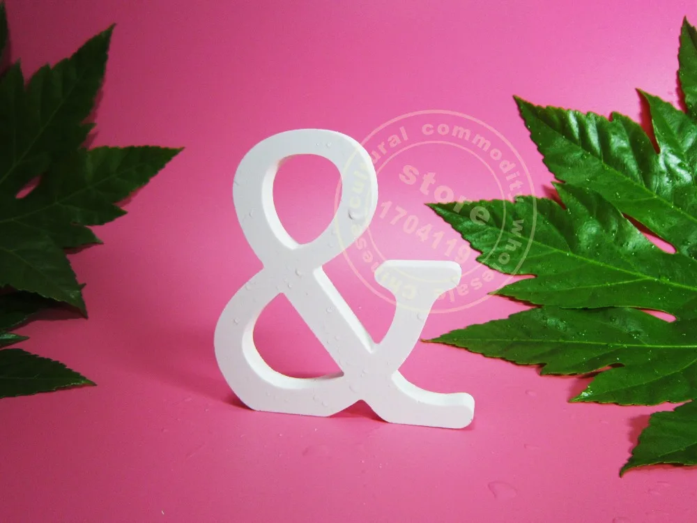 Деревянная резьба искусственные деревянные белые буквы алфавита 15 см свадебное