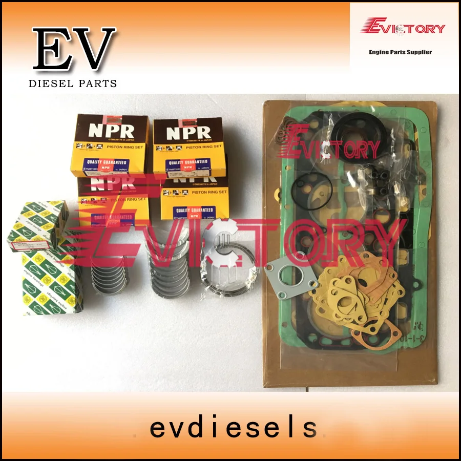 

For Mitsubishi K4N rebuild kit piston ring + bearing + gasket kit