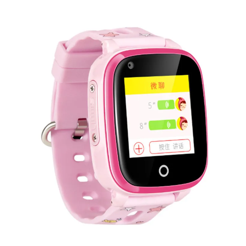 4G Pink Ip67 водонепроницаемый смарт 4g Удаленная камера Gps Wi-Fi Df33 Дети Студенты Наручные часы Sos видео вызов монитор трекер - Цвет: 4G Pink