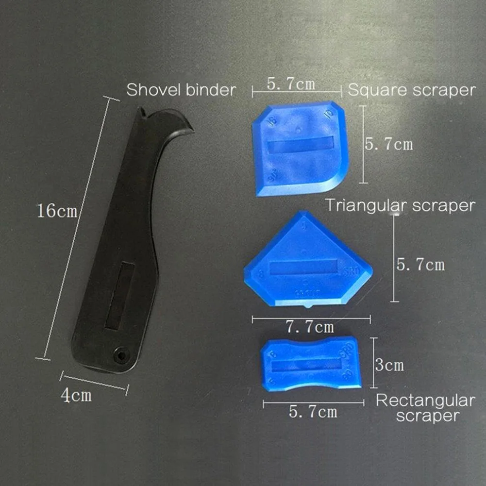 4Pcs/Set Joint Sealant Silicone Grout Caulk Tool Set Remover Scraper Applicator Residue Removal For Home Kitchen Bathroom | Дом и сад