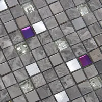 gray color stone mixed glass mosaic tiles for kitchen backsplash tile bathroom shower mosaic tiles subway mosaic
