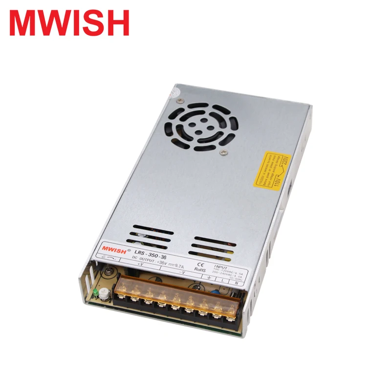 Mwish LRS импульсный источник питания 350 36 один выход ac dc Вт В источника