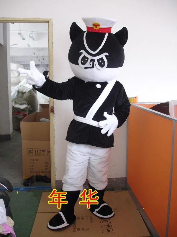 

Black Cat Detective Cat Mascot Costume Cartoon Character Black Cat Costumes Mascot Cosplay Theme Mascotte Carnival Costume Adult