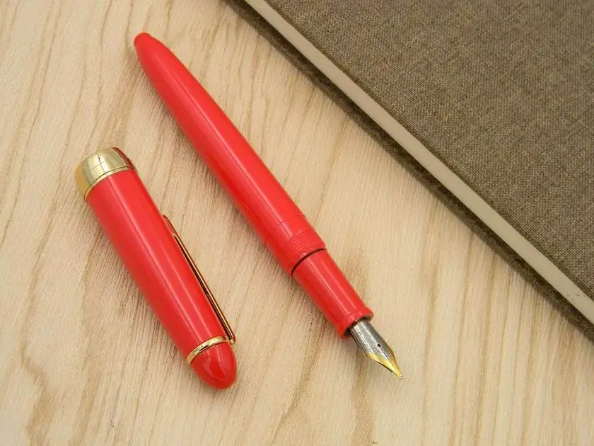 Красный JINHAO 992 подарок Средний пластиковый поворотный золотой авторучка - Цвет: Красный