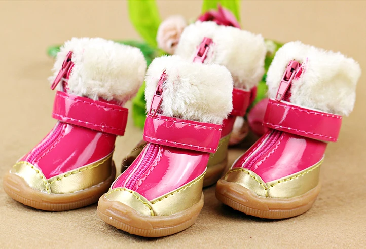 Ботинки для собак Водонепроницаемая Обувь домашних животных с рукавами