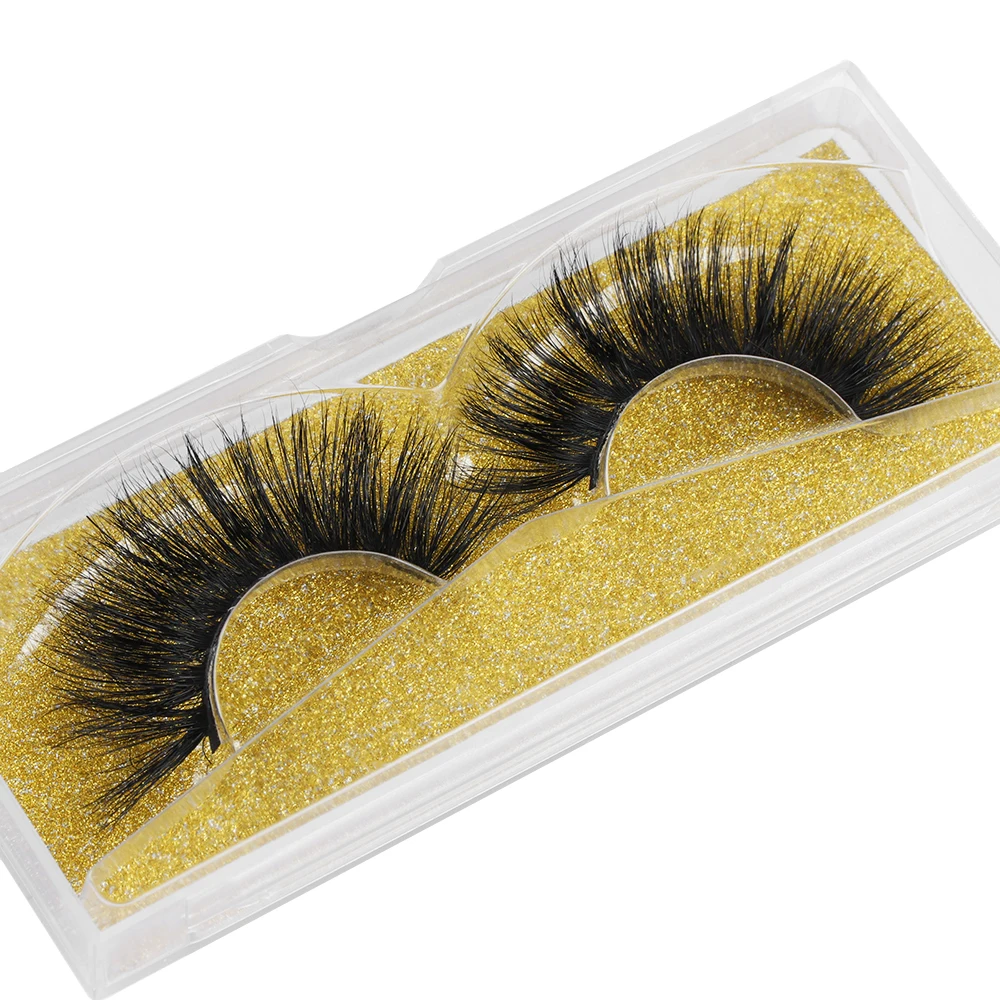 1 пара 100% 5D норковые волосы 25 мм накладные ресницы wispiy большой объем накрест