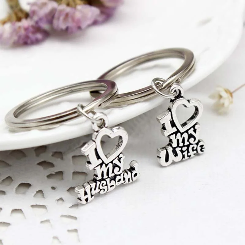 Брелок для ключей Я люблю моего мужа жену 2 шт.|Брелоки| |