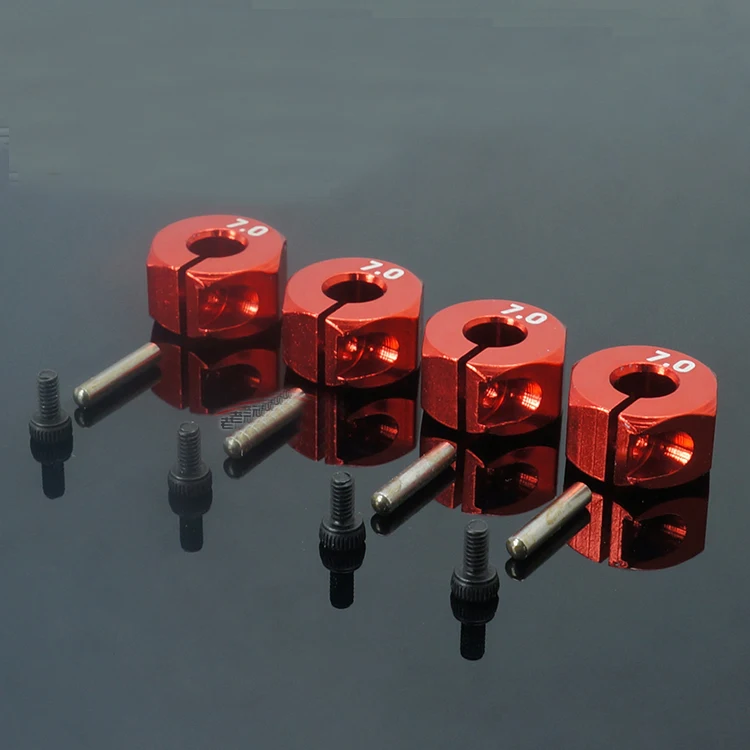 

4PCS HSP Model Car 7.0mm Hex Adapter Aluminum Wheel Tires Hexagon Lock Screws for RC Cars Fastener Accessories