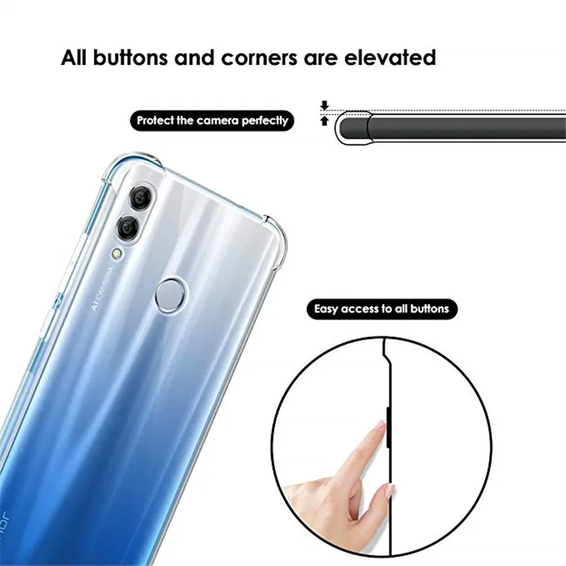 Airbags Cushion Shockproof Case For Huawei P Smart Z Y9 Y7 Y6 Prime Nova 5T 5 5i 4 3i 3 2 Plus Pro 2019 Protection TPU Cover |