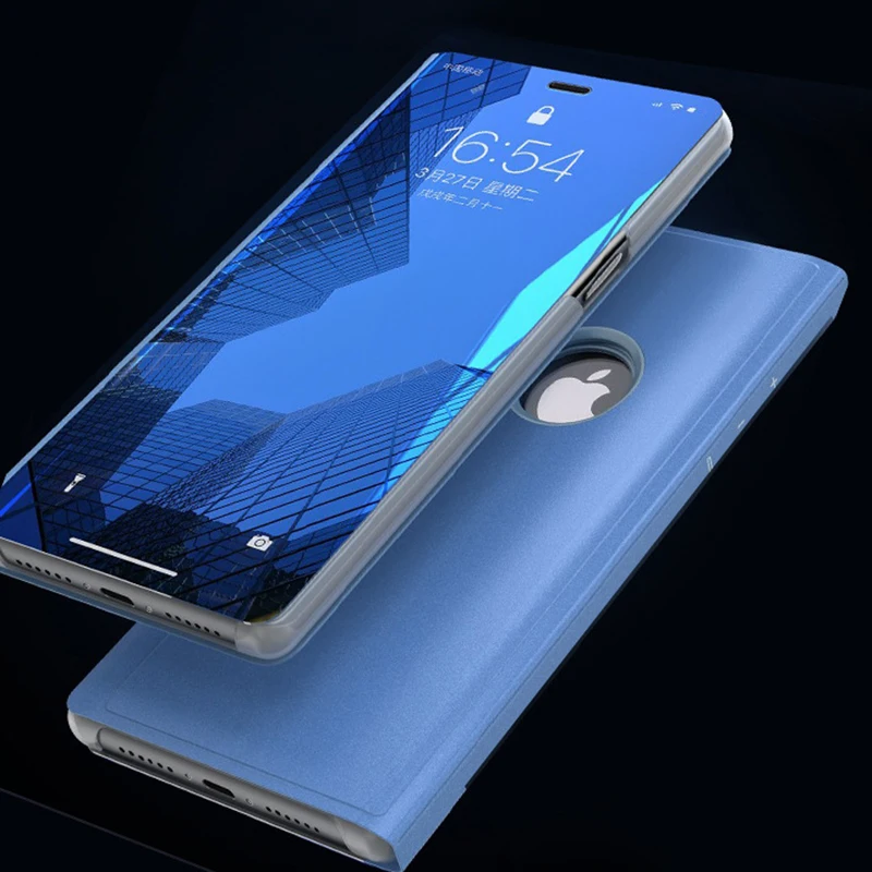 Умный зеркальный чехол SIXEVE для iPhone X XS MAX XR прозрачный 6 s 7 8 Plus силиконовый