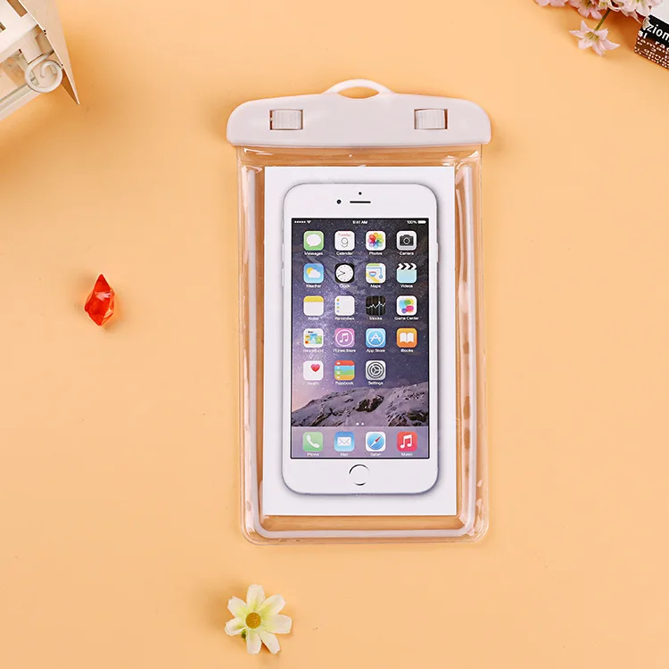 White Универсальный чехол водонепроницаемый чехол для телефона для iPhone 7 6S Чехол Водонепроницаемый чехол для samsung Galaxy S8 плавание xiaomi huawei - Цвет: White
