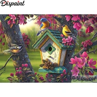 dispaint full squareround drill 5d diy diamond painting birds and flowers embroidery cross stitch 3d home decor a12377