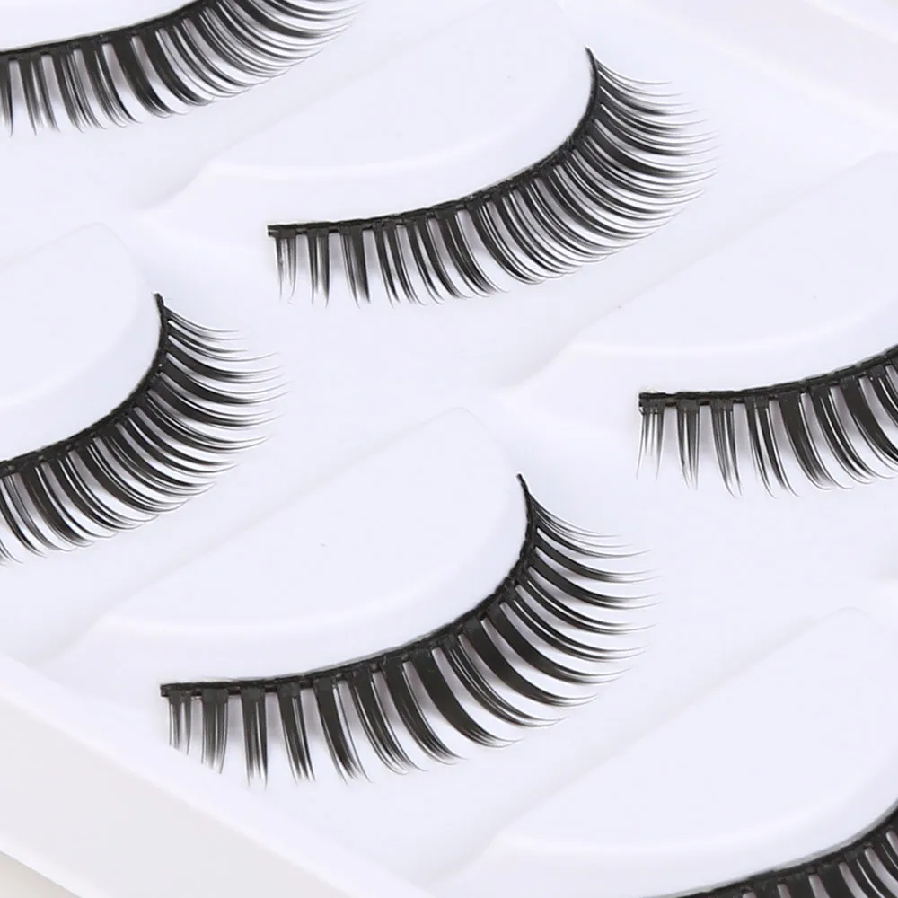 Две пары 3D норкового меха с мягкими длинными кудрявыми и деформированными